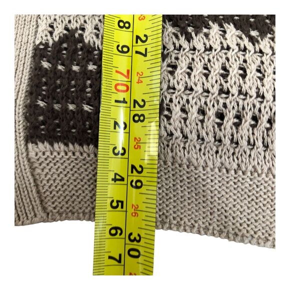 Massive Luxury Edition NWT Brown & Beige Knit Modern Button Up Casual Shirt Sz L - Picture 11 of 12